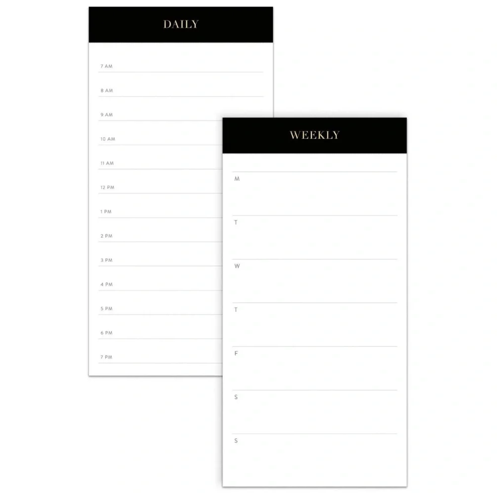 Sugar Paper Essentials 2 Pack Undated Weekly & Dated Daily Planning Notepads